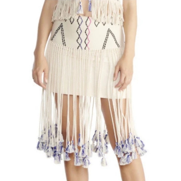 GYPSET Size Large 100% Raw Silk 'The Kenza Skirt' NY Designer‎ Label ExCondition - Picture 1 of 13